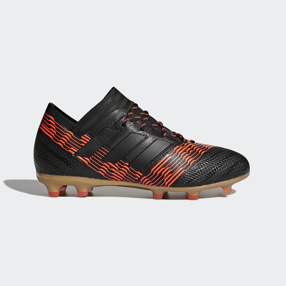 Ghete Fotbal Adidas Nemeziz 17.1 Firm Ground Fete Romania - Negrii/Rosii CP9152